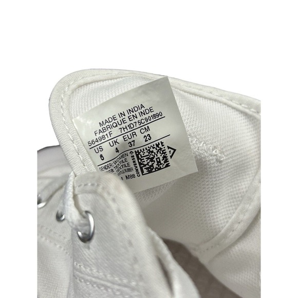 NWT Converse Chuck Taylor All Star Dainty Ox White Sz 6 564981F - Picture 7 of 7
